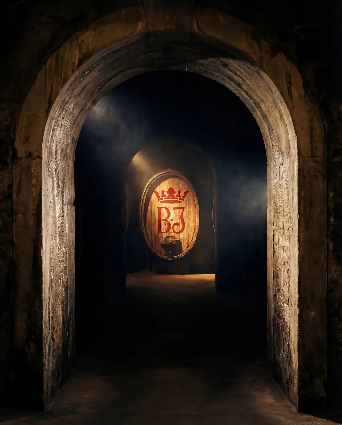 Gewölbekeller mit dem Wappen von Bassermann-Jordan